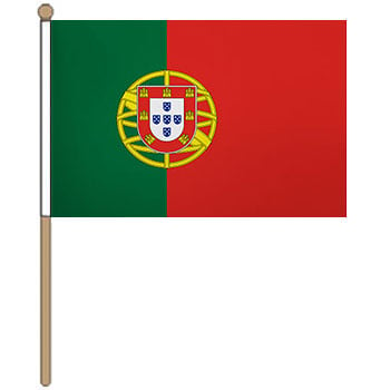 Portugal Small Hand Waver Flag