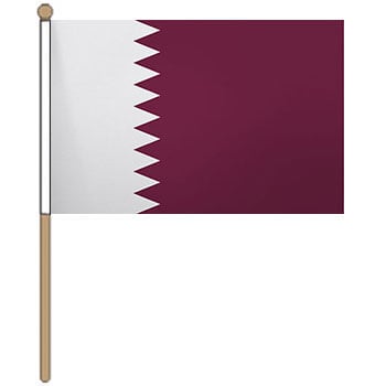 Qatar Small Hand Waver Flag