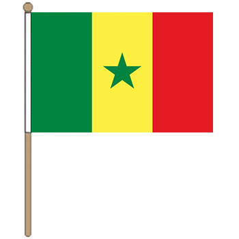 Senegal Small Hand Waver Flag
