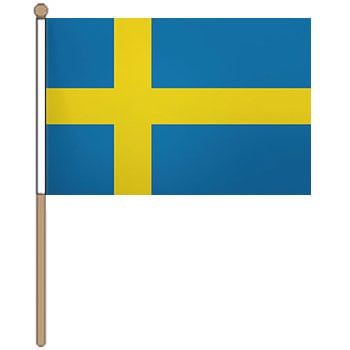 Sweden Small Hand Flag