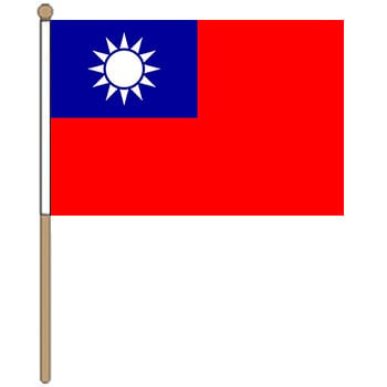 Taiwan Small Hand Waver Flag