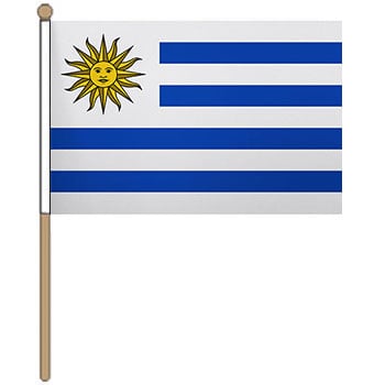 Uruguay Small Hand Waver Flag