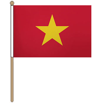 Vietnam Small Hand Waver Flag