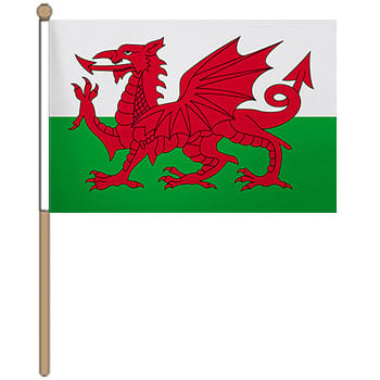 Wales Small Hand Waver Flag