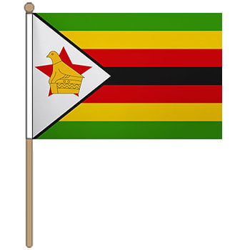 Zimbabwe Hand Waver Flag