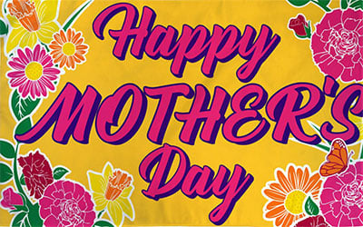 Happy Mother's Day Flag 150 x 90cm