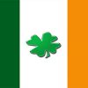 Irish Green Clover Flag