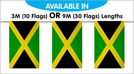 Jamaica Bunting String Flags 3M - 10 Flags