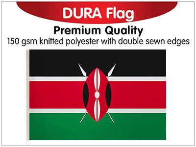 Kenya Knitted Dura Flag 150 x 90cm