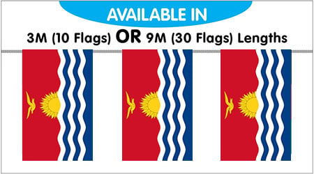 Kiribati Bunting Flags 3M - 10 Flags