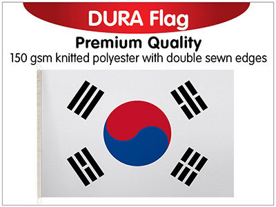 Korea South Knitted Dura Flag 150 x 90cm