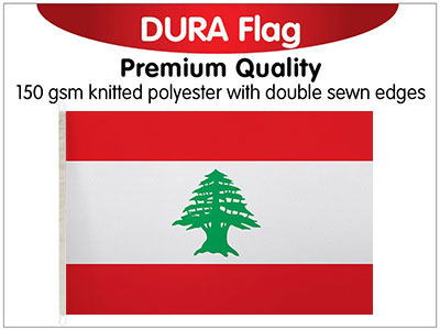 Lebanon Knitted Dura Flag 150 x 90cm