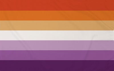 Lesbian Sunset Pride Flag - 150 x 90cm
