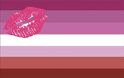 Lipstick Lesbian Pride Flag 150 x 90cm