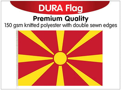 Macedonia Knitted Dura Flag 150 x 90cm