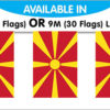 String Bunting Flags Macedonia
