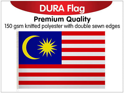 Malaysia Knitted Dura Flag 150 x 90cm