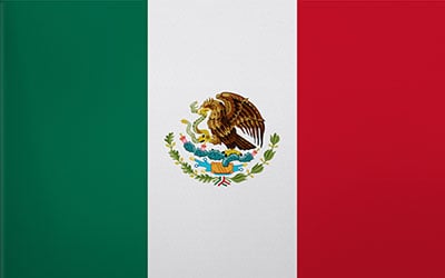 Mexico Decal Flag Sticker 13 x 9cm