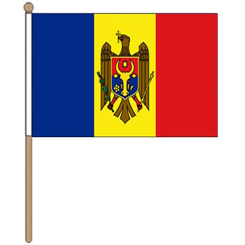 Moldova Small Hand Flag