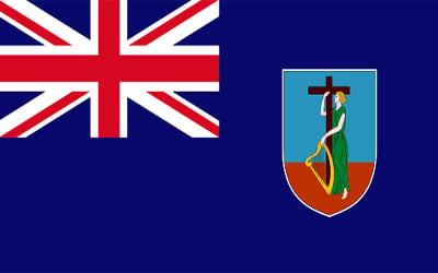 Montserrat Flag 60 x 90cm