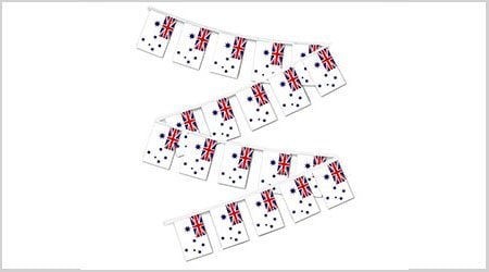 Australia White Ensign Bunting String Flags - 9M 30 Flags