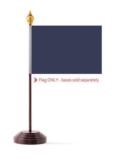 Navy Blue Table Flag Solid Colour