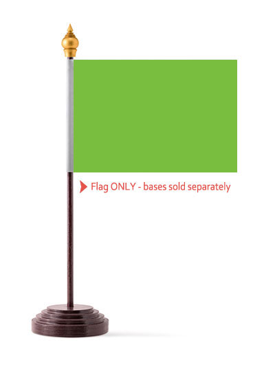 Neon Green Table Flag Solid Colour