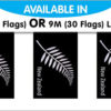 New Zealand Silver Fern String Bunting Flags
