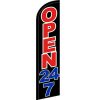 Open 24-7 Feather Flag