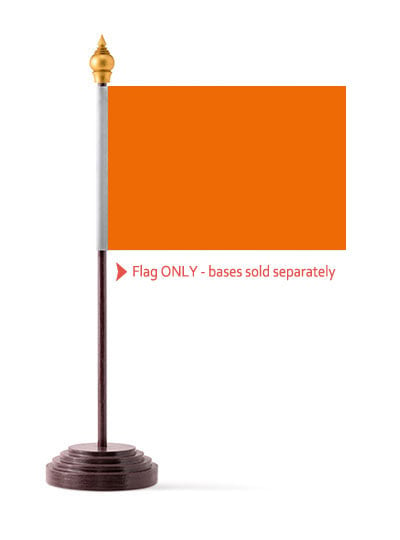 Orange Table Flag Solid Colour