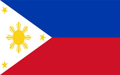 Philippines Decal Flag Sticker 13 x 9cm