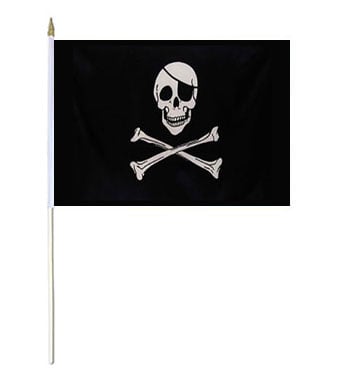 Pirate Hand Waver Flag