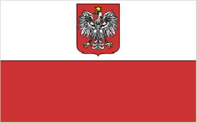 Poland With Eagle Flag 150 x 90cm