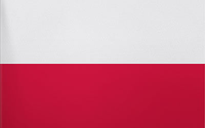 Poland Decal Flag Sticker 13 x 9cm