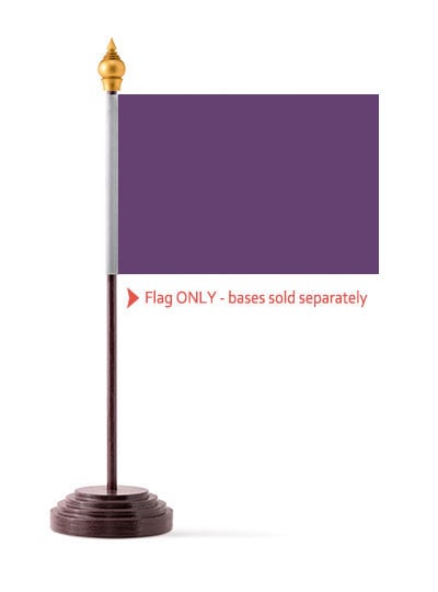 Purple Table Flag Solid Colour