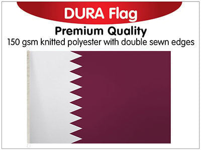 Qatar Knitted Dura Flag 150 x 90cm