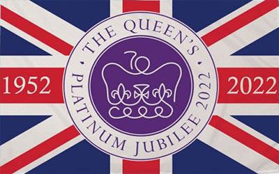 Queen's Platinum Jubilee UK Flag 150 x 90cm