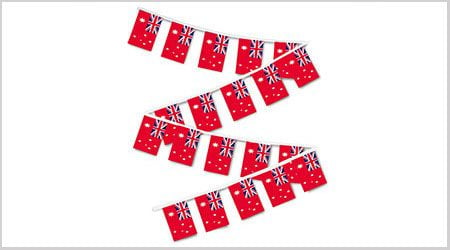 Red Ensign Bunting String Flags - 9M 30 Flags