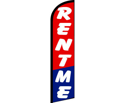 Rent Me Advertising Feather Flag