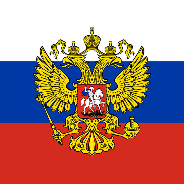 Russia Eagle Flag