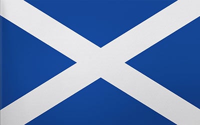 Scotland Decal Flag Sticker 13 x 9cm