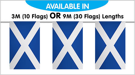 Scotland Bunting String Flags 3M - 10 Flags