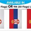 String Bunting Flags Serbia