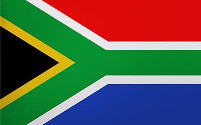 South Africa Flag Sticker 13 x 9cm