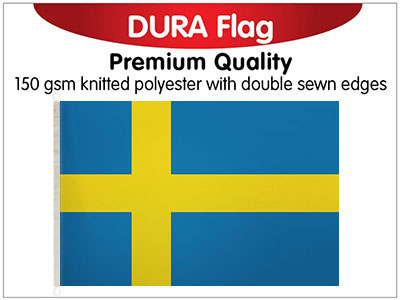 Sweden Knitted Dura Flag 150 x 90cm