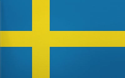 Sweden Decal Flag Sticker 13 x 9cm