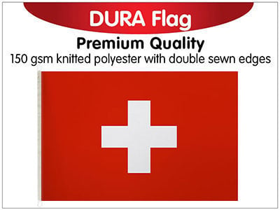 Switzerland Knitted Dura Flag - Premium Quality - Buy Online
