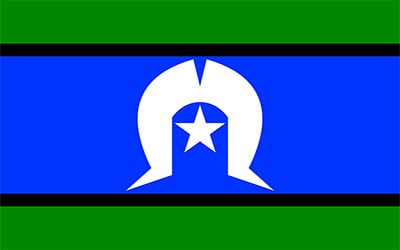 Torres Strait Islander Woven Flag 180 x 90cm