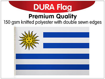 Uruguay Knitted Poly Dura Flag 150 x 90cm
