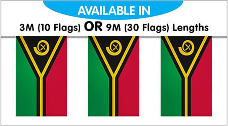 Vanuatu Bunting String Flags 3M - 10 Flags